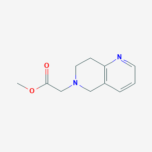 molecular formula C11H14N2O2 B14169887 Methyl 2-(7,8-dihydro-1,6-naphthyridin-6(5H)-YL)acetate CAS No. 1196147-26-8
