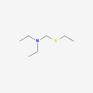 molecular formula C7H17NS B14169892 Ethanamine, N-ethyl-N-[(ethylthio)methyl]- CAS No. 3492-79-3
