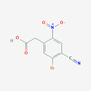 5-Bromo-4-cyano-2-nitrophenylacetic acid