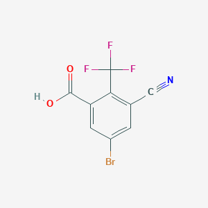 5-Bromo-3-cyano-2-(trifluoromethyl)benzoic acid