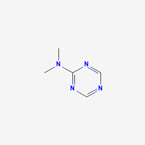 molecular formula C5H8N4 B14169996 N,N-dimethyl-1,3,5-triazin-2-amine CAS No. 4040-00-0