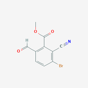 Methyl 3-bromo-2-cyano-6-formylbenzoate