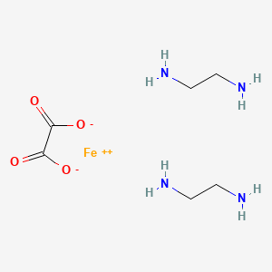 molecular formula C6H16FeN4O4 B14170044 Iron, bis(1,2-ethanediamine-N,N')(ethanedioato(2-)-O,O')-, (OC-6-22)- CAS No. 67537-95-5