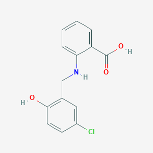 2-{[(5-Chloro-2-hydroxyphenyl)methyl]amino}benzoic acid