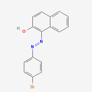 molecular formula C16H11BrN2O B14170055 1-[(E)-(4-bromophenyl)diazenyl]naphthalen-2-ol CAS No. 7150-24-5
