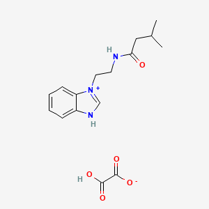 molecular formula C16H21N3O5 B14170104 N-(2-(1-Benzimidazolyl)ethyl)-3-methyl-butyramide oxalate CAS No. 22270-63-9