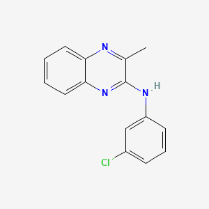 molecular formula C15H12ClN3 B14170118 N-(3-chlorophenyl)-3-methylquinoxalin-2-amine CAS No. 368838-55-5