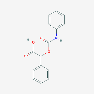 molecular formula C15H13NO4 B14170120 Phenyl[(phenylcarbamoyl)oxy]acetic acid CAS No. 92554-04-6
