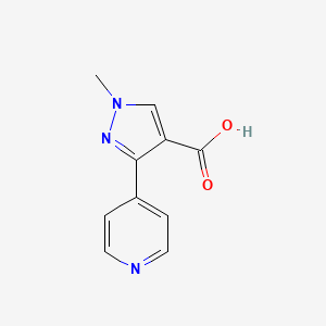 1-methyl-3-(pyridin-4-yl)-1H-pyrazole-4-carboxylic acid