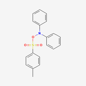 molecular formula C19H17NO3S B14170221 N-[(4-Methylbenzene-1-sulfonyl)oxy]-N-phenylaniline CAS No. 923034-57-5
