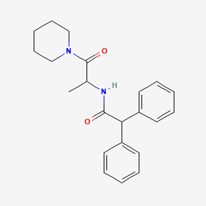 molecular formula C22H26N2O2 B14170234 N-(1-oxo-1-piperidin-1-ylpropan-2-yl)-2,2-diphenylacetamide CAS No. 1008986-52-4
