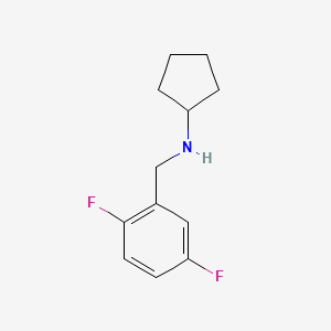 N-[(2,5-difluorophenyl)methyl]cyclopentanamine