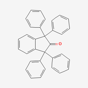 molecular formula C33H24O B14170327 1,1,3,3-Tetraphenyl-2-indanone CAS No. 20396-40-1