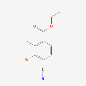 Ethyl 3-bromo-4-cyano-2-methylbenzoate
