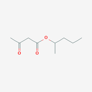molecular formula C9H16O3 B14170382 Butanoic acid, 3-oxo-, 1-methylbutyl ester CAS No. 6830-12-2