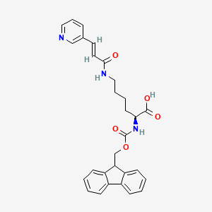L-Lysine, N2-[(9H-fluoren-9-ylmethoxy)carbonyl]-N6-[1-oxo-3-(3-pyridinyl)-2-propen-1-yl]-