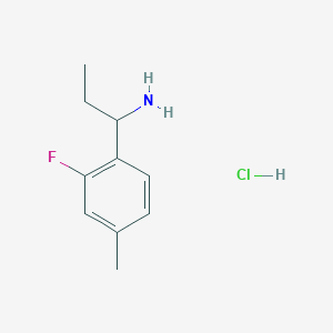 1-(2-Fluoro-4-methylphenyl)-propylamine hydrochloride