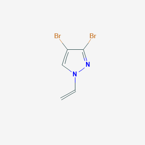 molecular formula C5H4Br2N2 B14170434 3,4-Dibromo-1-ethenyl-1H-pyrazole CAS No. 923035-89-6