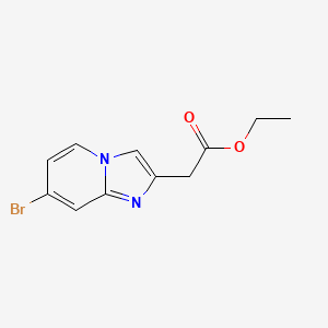 Ethyl (7-bromoimidazo[1,2-a]pyridin-2-yl)acetate