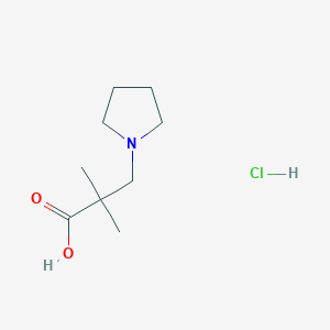 2,2-Dimethyl-3-(pyrrolidin-1-yl)propanoic acid hydrochloride