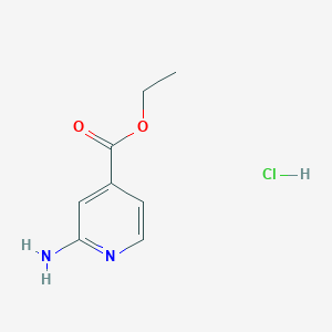 molecular formula C8H11ClN2O2 B14170484 ethyl 2-aminopyridine-4-carboxylate;hydrochloride 