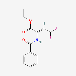 molecular formula C13H13F2NO3 B14170485 Ethyl (Z)-2-benzamido-4,4-difluorobut-2-enoate 