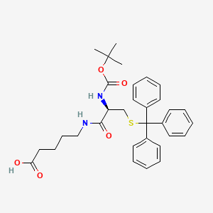 Pentanoic acid, 5-[[(2R)-2-[[(1,1-dimethylethoxy)carbonyl]amino]-1-oxo-3-[(triphenylmethyl)thio]propyl]amino]-