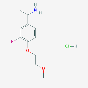 1-[3-Fluoro-4-(2-methoxyethoxy)phenyl]-ethylamine hydrochloride