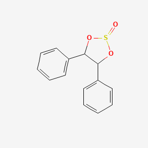molecular formula C14H12O3S B14170556 4,5-Diphenyl-1,3,2-dioxathiolane 2-oxide CAS No. 4464-79-3