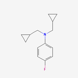 Bis-cyclopropylmethyl-(4-fluorophenyl)-amine