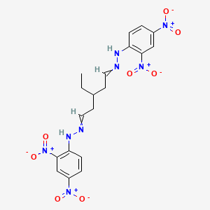 molecular formula C19H20N8O8 B14170563 1,1'-(3-Ethylpentane-1,5-diylidene)bis[2-(2,4-dinitrophenyl)hydrazine] CAS No. 3449-36-3