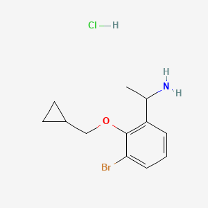 1-(3-Bromo-2-cyclopropylmethoxyphenyl)-ethylamine hydrochloride