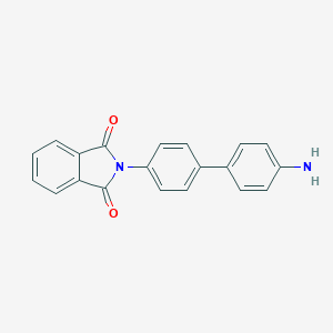 molecular formula C20H14N2O2 B141706 1H-isoindole-1,3(2H)-dione, 2-(4'-amino[1,1'-biphenyl]-4-yl)- CAS No. 127784-27-4