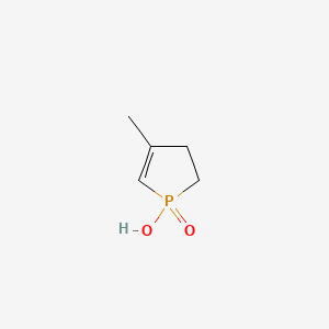molecular formula C5H9O2P B14170610 2-Phospholene, 1-hydroxy-3-methyl-, 1-oxide CAS No. 3858-24-0