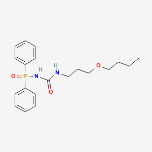molecular formula C20H27N2O3P B14170675 N-[(3-Butoxypropyl)carbamoyl]-P,P-diphenylphosphinic amide CAS No. 922712-18-3