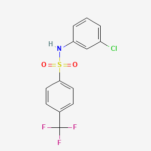 molecular formula C13H9ClF3NO2S B14170676 N-(3-chlorophenyl)-4-(trifluoromethyl)benzenesulfonamide 
