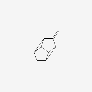 molecular formula C9H10 B14170715 Dicyclopropa(cd,gh)pentalene, octahydro-1-methylene- CAS No. 3721-64-0