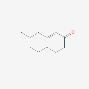 molecular formula C12H18O B14170716 4a,7-Dimethyl-4,4a,5,6,7,8-hexahydronaphthalen-2(3h)-one CAS No. 13547-59-6