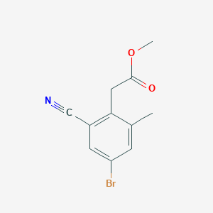 Methyl 4-bromo-2-cyano-6-methylphenylacetate