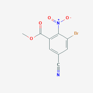 Methyl 3-bromo-5-cyano-2-nitrobenzoate