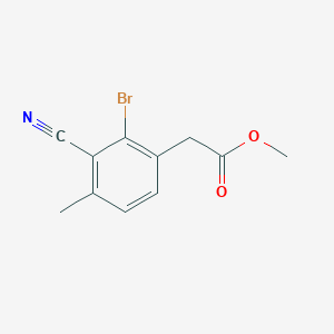 Methyl 2-bromo-3-cyano-4-methylphenylacetate