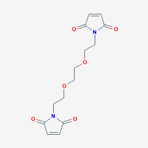 molecular formula C14H16N2O6 B014171 双（马来酰亚胺乙氧基）乙烷 CAS No. 115597-84-7