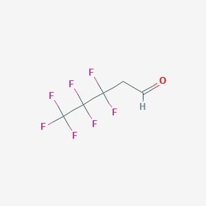 molecular formula C5H3F7O B141710 3,3,4,4,5,5,5-Heptafluoropentanal CAS No. 126015-32-5