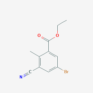 Ethyl 5-bromo-3-cyano-2-methylbenzoate