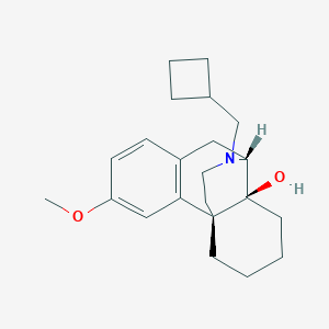 molecular formula C22H31NO2 B141711 (1S,9R,10S)-17-(Cyclobutylmethyl)-4-methoxy-17-azatetracyclo[7.5.3.01,10.02,7]heptadeca-2(7),3,5-trien-10-ol CAS No. 63730-48-3