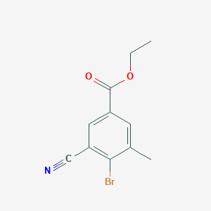 Ethyl 4-bromo-3-cyano-5-methylbenzoate