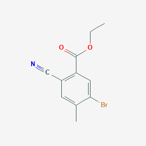 Ethyl 5-bromo-2-cyano-4-methylbenzoate