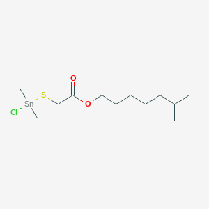 molecular formula C12H25ClO2SSn B14171266 Acetic acid, ((chlorodimethylstannyl)thio)-, isooctyl ester CAS No. 57807-89-3
