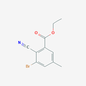 Ethyl 3-bromo-2-cyano-5-methylbenzoate