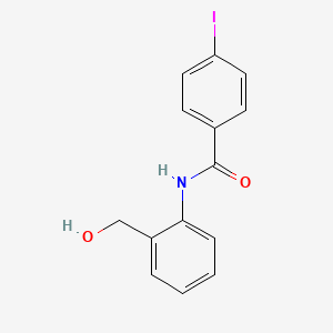 molecular formula C14H12INO2 B14171282 N-[2-(hydroxymethyl)phenyl]-4-iodobenzamide CAS No. 6184-03-8